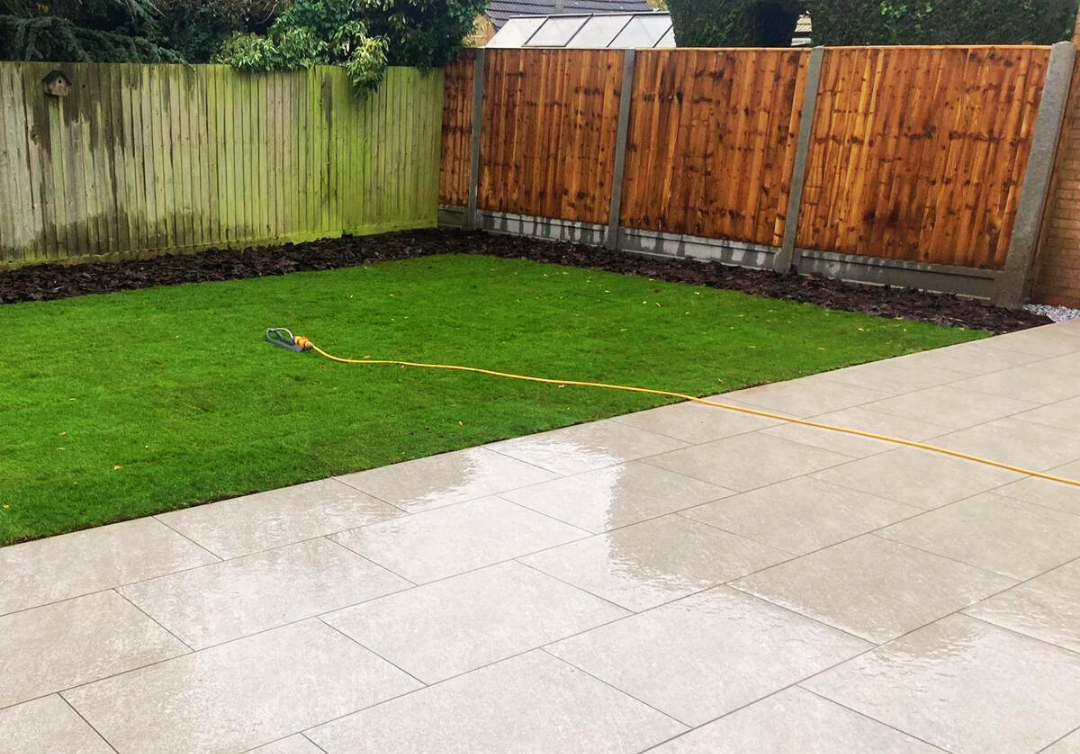 Patio, pathway and new turf in Great Totham – Essex